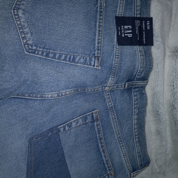 Gap Cheeky Straight Patchwork Jeans - Picture 4 of 9